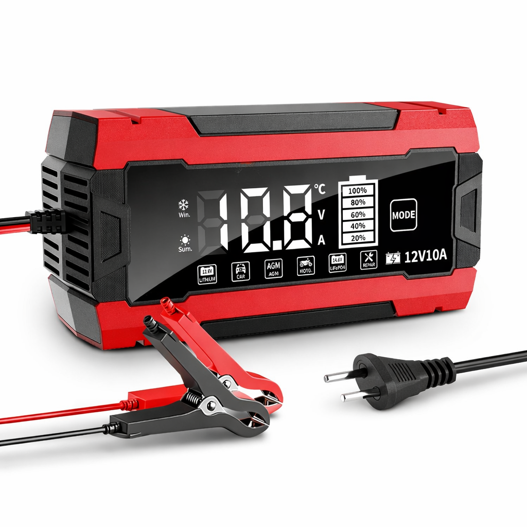 LiFePO4 Интеллектуальное зарядное устройство для аккумуляторов 12V 10A / LiFePO4 14.6V с LCDП