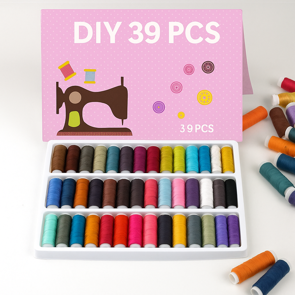 Набор швейных ниток для шитья 40/2 полиэстер 39 катушекП