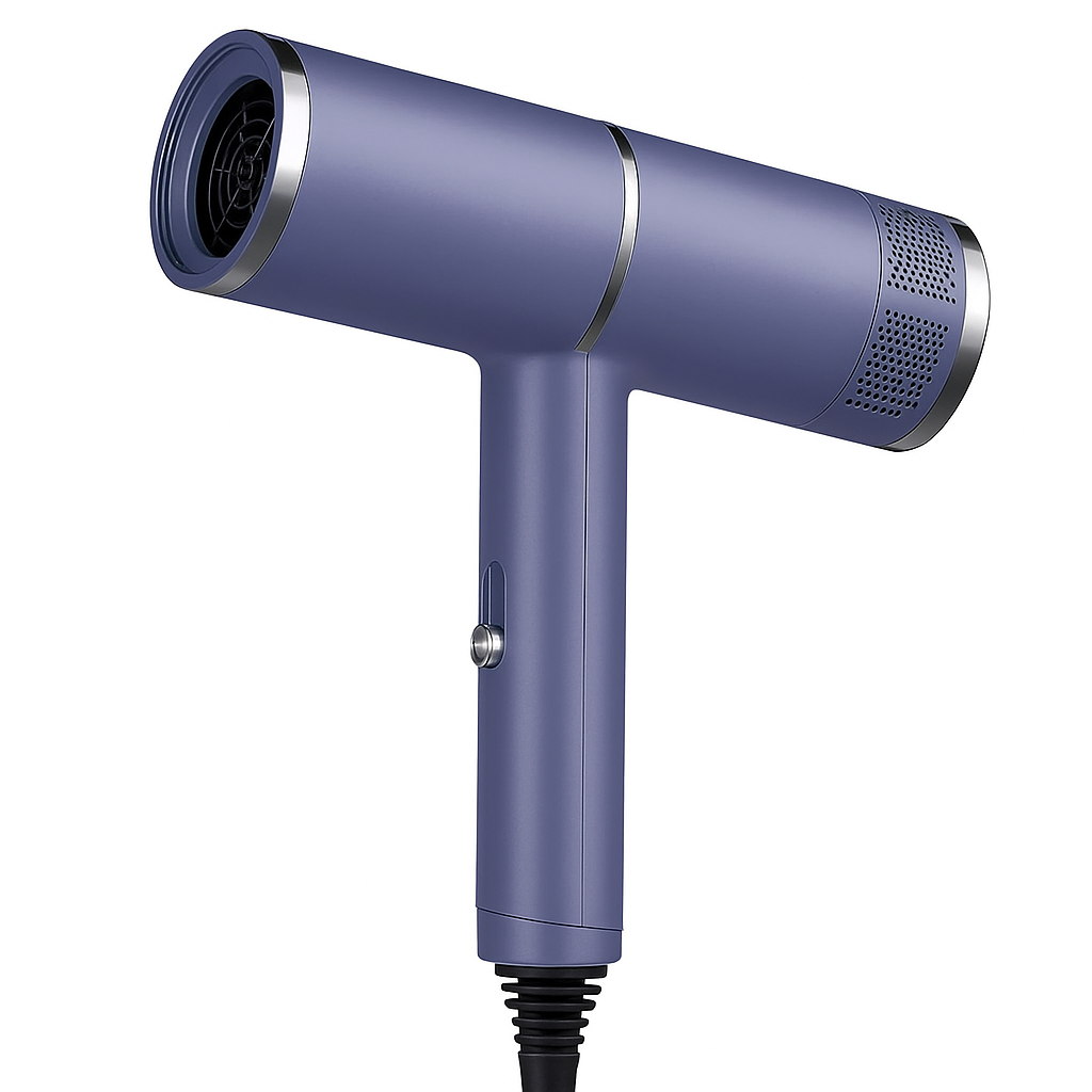 Фен T1  для волос Hair Dryer, 1600 Вт, с защитой от перегрева, ионизацией воздуха и насадкаП